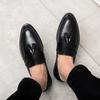 Fashion Brand Men Fashion Soft Low Moccasins Loafers High Quality Leather Tassel Business Wedding Party Shoes Comfort Men Driving Shoes