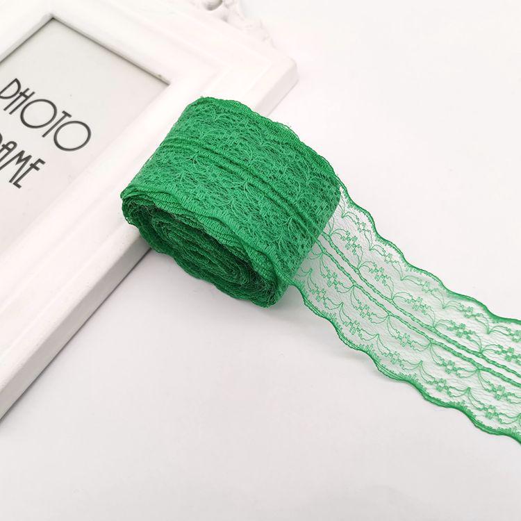 10Meters/Roll 43mm Lace Ribbon Handmade Material DIY Apparel Sewing Fabric Blue Purple Green Pink Red Black White Lace Trimming