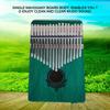 17 Key Kalimba Portable Thumb Piano Mahogany Wooden Body with Build   in Pickup(Green)