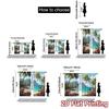 Set Of 2 Flat Printing Curtains Without Rod Tropical Bliss Chic Window Curtain Versatile Polyester Gifts Perfect Made