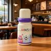 Cartoon cute thermos cup student portable stainless steel water cup children go to school rope anti-drop sports kettle