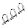 3pcs Screw Pin Anchor Shackle Bow Shape Load Shackle for Paracord Survival Bracelet