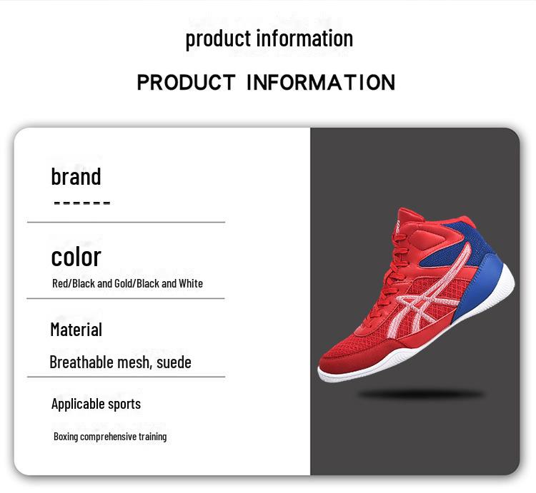 Pantofi de antrenament pentru bărbați, cu talpă înaltă, pentru lupte profesioniste, box, pantofi sport și competiții.