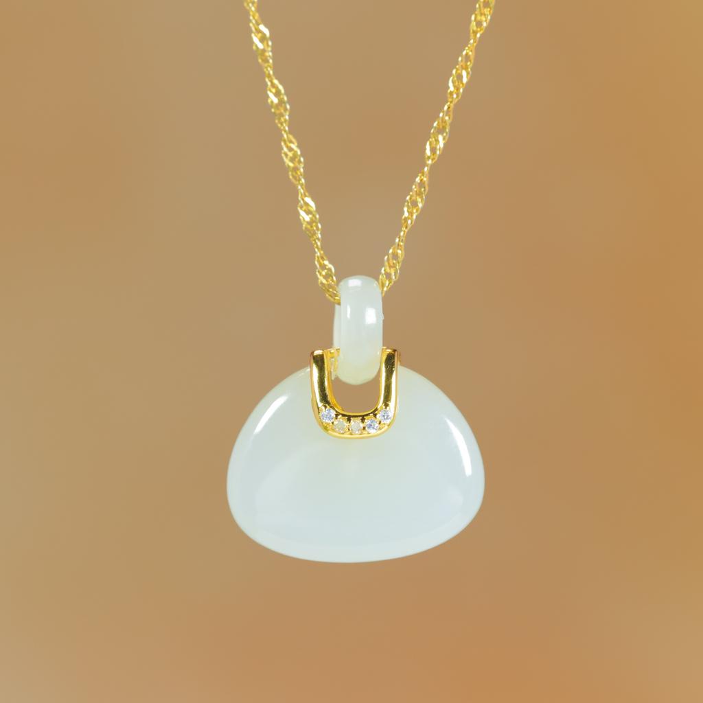 Hotan Jade S925 Silver Bag Pendant