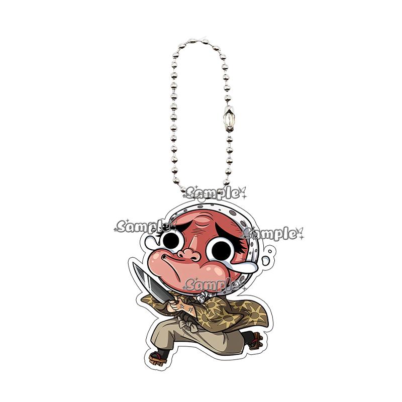 5cm Acrylic Anime Cartoon Kamado Nezuko Agatsuma Tanjiro Giyuu Q Version Keychain Game Character Backpack Pendant Charm Gift Toy