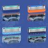 20 Pcs Manual Shaving Razor Blades For Men 5 Layers Stainless Steel Replaceable Heads