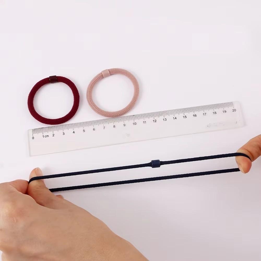 5PCS Durable Mix Color Hair Ties High Elastic Styling Decoration Scrunchies Knitted Hair Rope for Women Girls