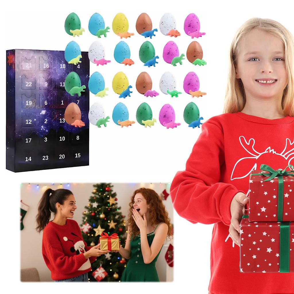 Kids Dinosaur Advent Calendar 2025 Christmas Advent Calendar Holiday Countdown Calendar Xmas Gifts for Boys Girls Toddlers