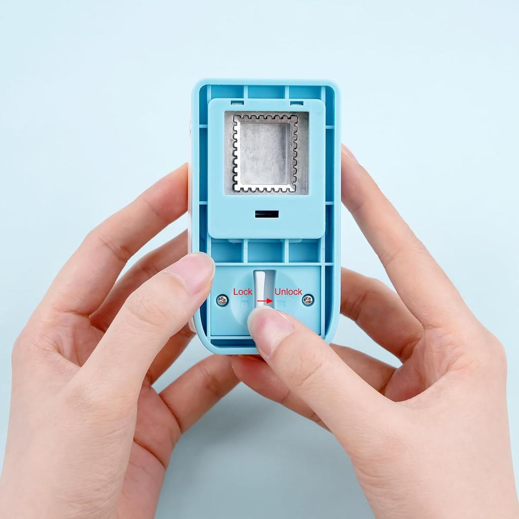 1x0.8 Inch Square Punch New Craft Lever Punch for Paper Crafts, for Cardstock, Gift Wrapping, Greeting Cards and Scrapbooks