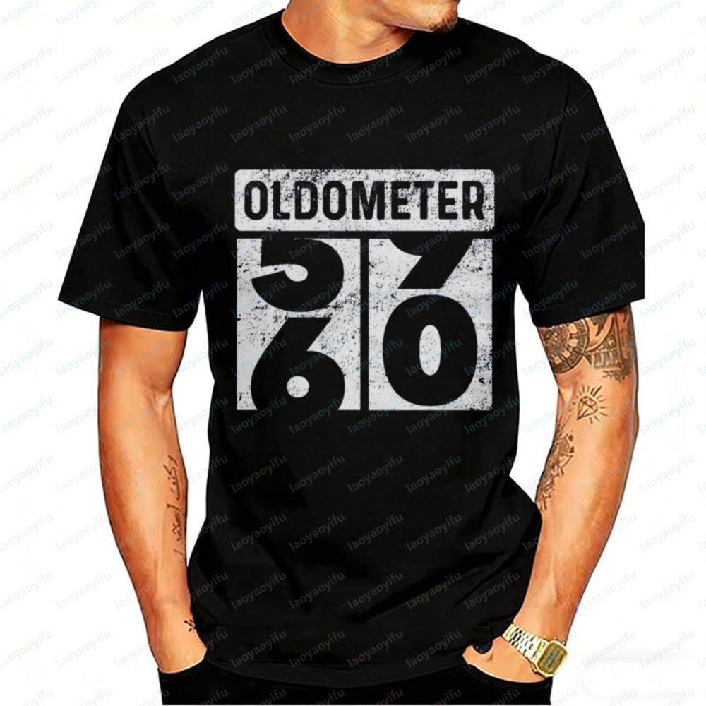 Oldometer Odometer Funny Th Turning Birthday Party Gift TShirt Graphic T Shirts Oversized T Shirt Harajuku Unisex Clothing