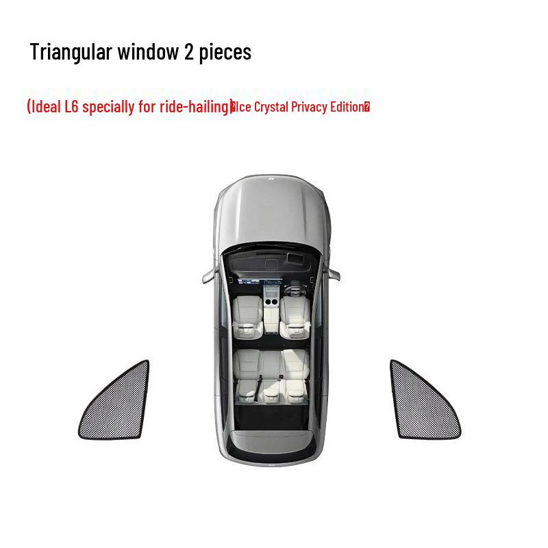 Ideal L6 Car Windshield Sunshade: Ice Crystal Design, Heat Insulation & Privacy Ideal L6 Ice Crystal Privacy Sunshade