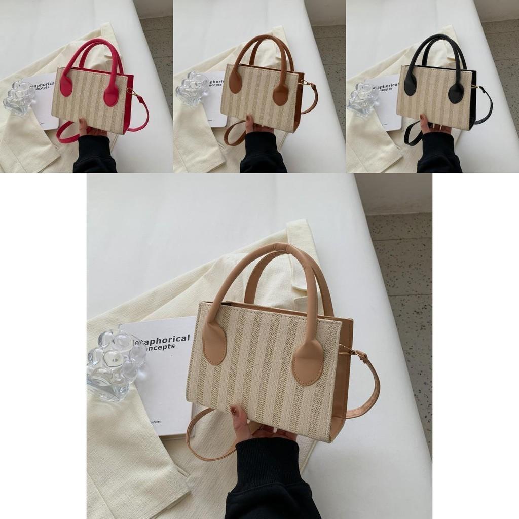 Stylish Korean Woven Handbag 2023 Trendy Summer Casual Urban Simple Design