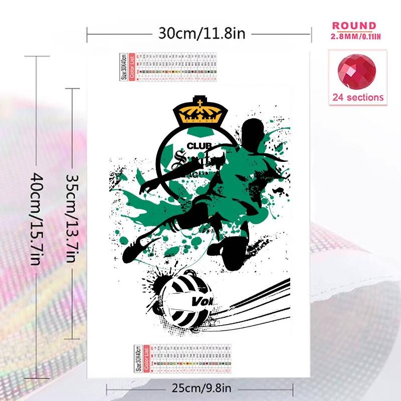 Club Santos 100% Round Full Drill 5D DIY Diamond Painting Embroidery Cross Stitch Rhinestone Décor