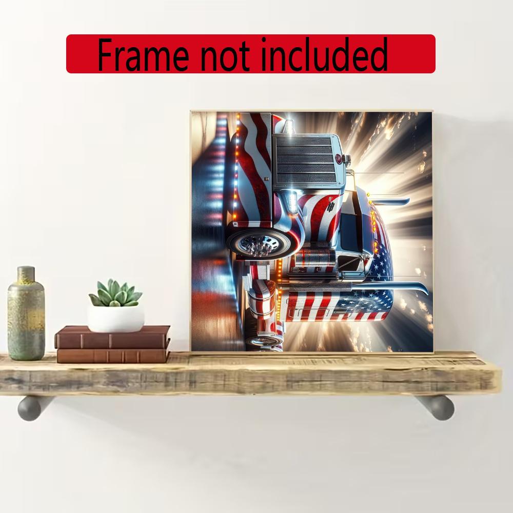 Kenworth 5D Diamond Painting Round Diamond Rhinestones Mosaic Diamond Embroidery Wall Paintings Rhinestones Gift Frameless
