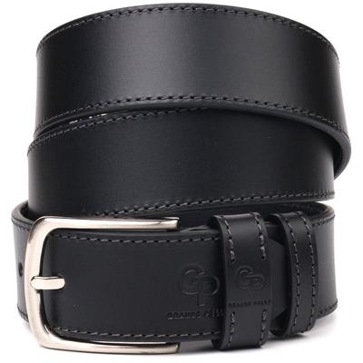 Reliable Men's Leather Belt GRANDE PELLE Leather Belt 21464 Black