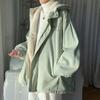 Lambswool Jacket Female Winter Padded Thickened Workwear Cotton Jacket Loose Handsome Girls Cotton Jacket Winter Ins Cotton Clothing