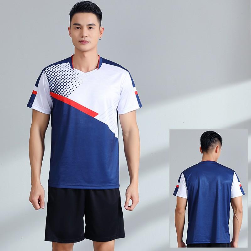 Quick Dry Badminton Set Men Women Breathable Sportswear Tennis Pickleball Volleyball Training Competition Team Uniform