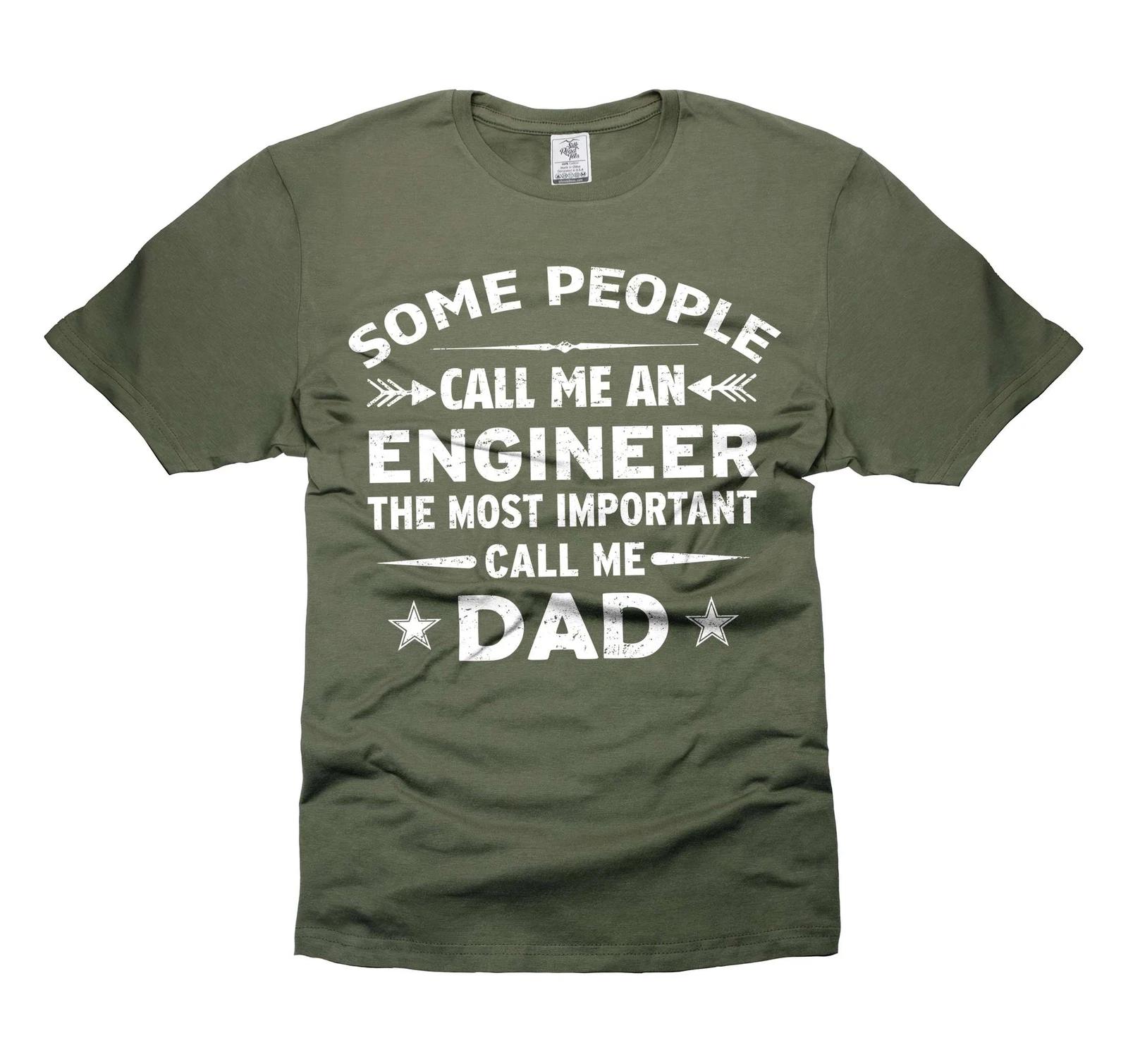 Engineer Dad Shirt Fathers Day Engineer Shirt Engineer Funny Gifts Shirt For Men 2XL