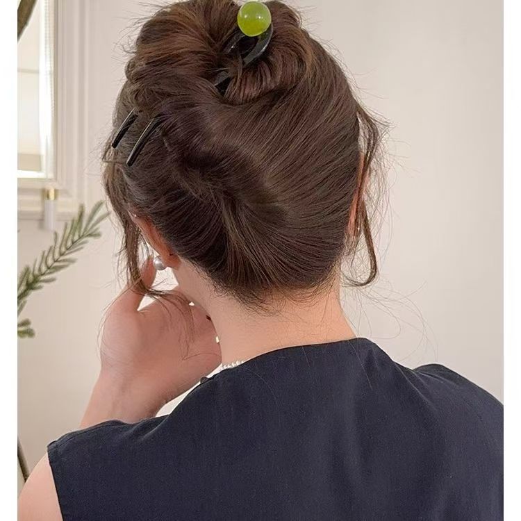 

Retro Fashion Irregular U-shape Hairpin Hair Accessories for Women Charm Pearl Hair Clip Wedding Hair Jewelry Friendship Gift зелёный