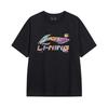 Li-Ning Comfortable Versatile Loose Casual Round Neck Short Sleeve T-Shirt Unisex Tops AHSW745-1