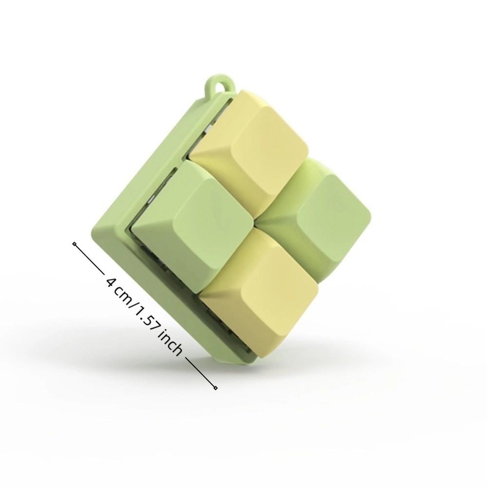 Keycap Fidget Keychain Keys Button Pinch Toy Multi-Color Clicker Toy  Kids