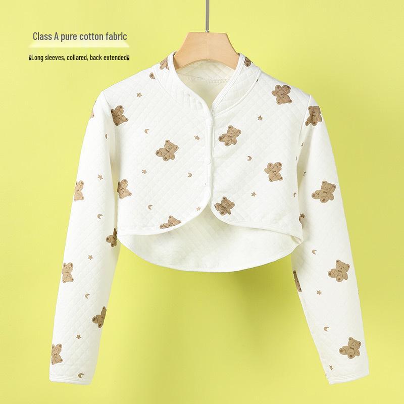 Pure Cotton Postpartum Shoulder Protector: Long Sleeve Warm Shawl for Pregnant Women and New Mothers.