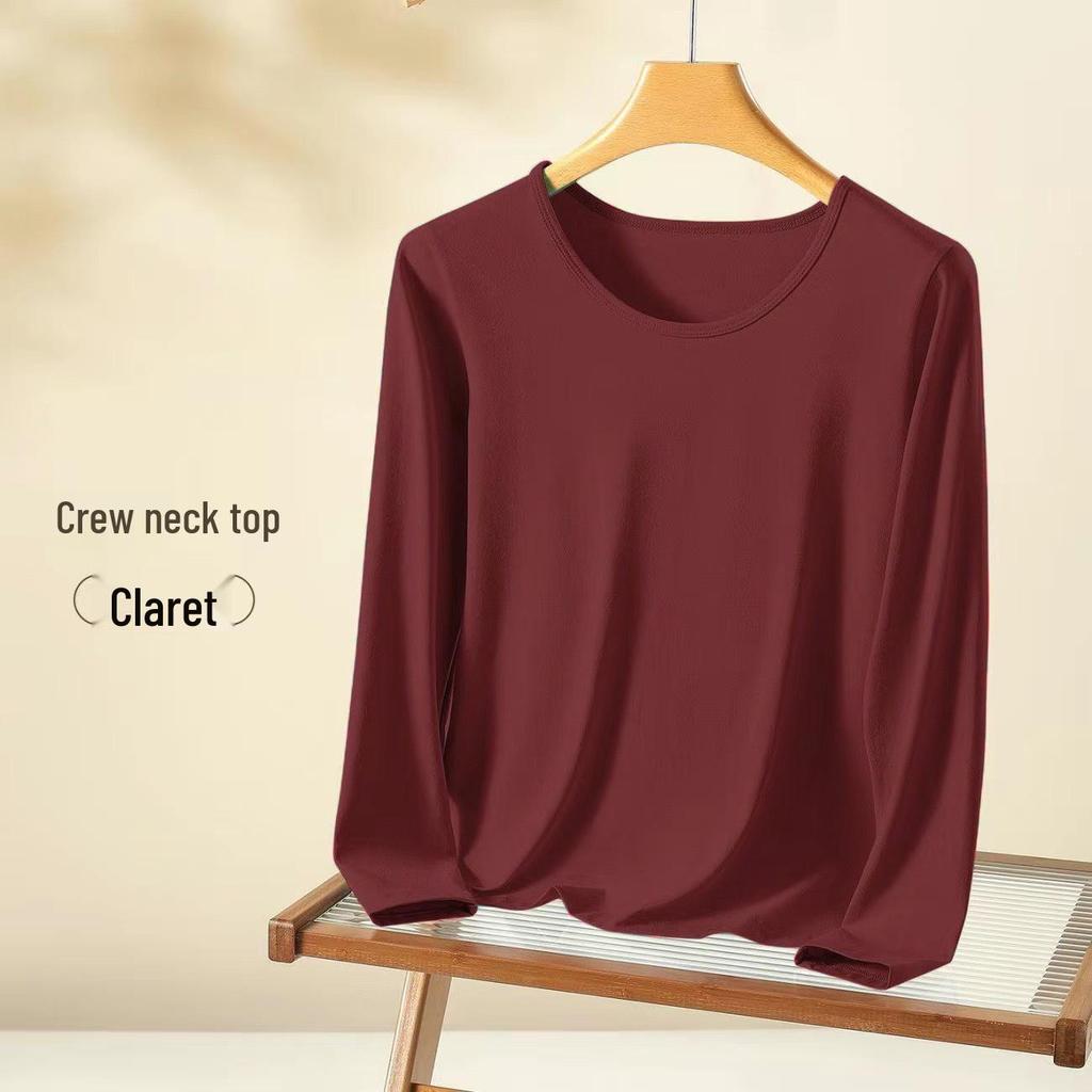 Shufu Damen Samt Warmes Set: Herbst Winter Baselayer Oberteil und Hose