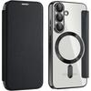Samsung Galaxy A37 5G Flip Case, RFID Wallet MagSafe with Camera Protection, Black