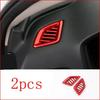 For Honda Accord 2018- Glossy Red Front Dash AC Air Outlet Vent Covers 2X