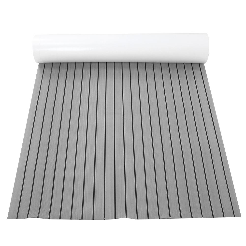 EVA Flooring Mat 120x240cm Non-Slip Self Adhesive Decking Pad Decoration for Marine Boat Yacht(Light Brown Black )