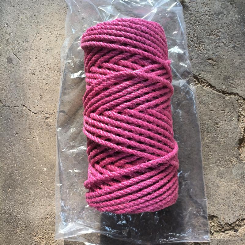 Handmade Odorless Sisal Cat Tree Rope: Vibrant, Fade-Resistant, Durable for DIY Scratching Posts