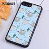 Krajews Sloths floral Style Soft Phone Case Cover For IPhone 18 17 Air 16 15 14 plus 11 12 13 pro max Plus coque Fundas