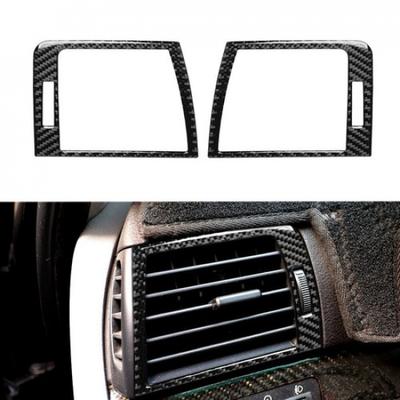 2X Capac Ornament Grile Aer Tablou de Bord Fibra de Carbon Pentru BMW Seria 3 E46 1998-05