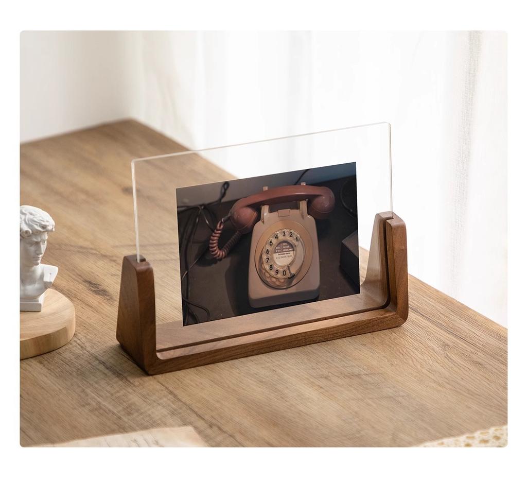 Ins Picture Frame Nordic Acrylic Photo Frame Wooden Idol Photo Display Frame for Photo Marco Fotos