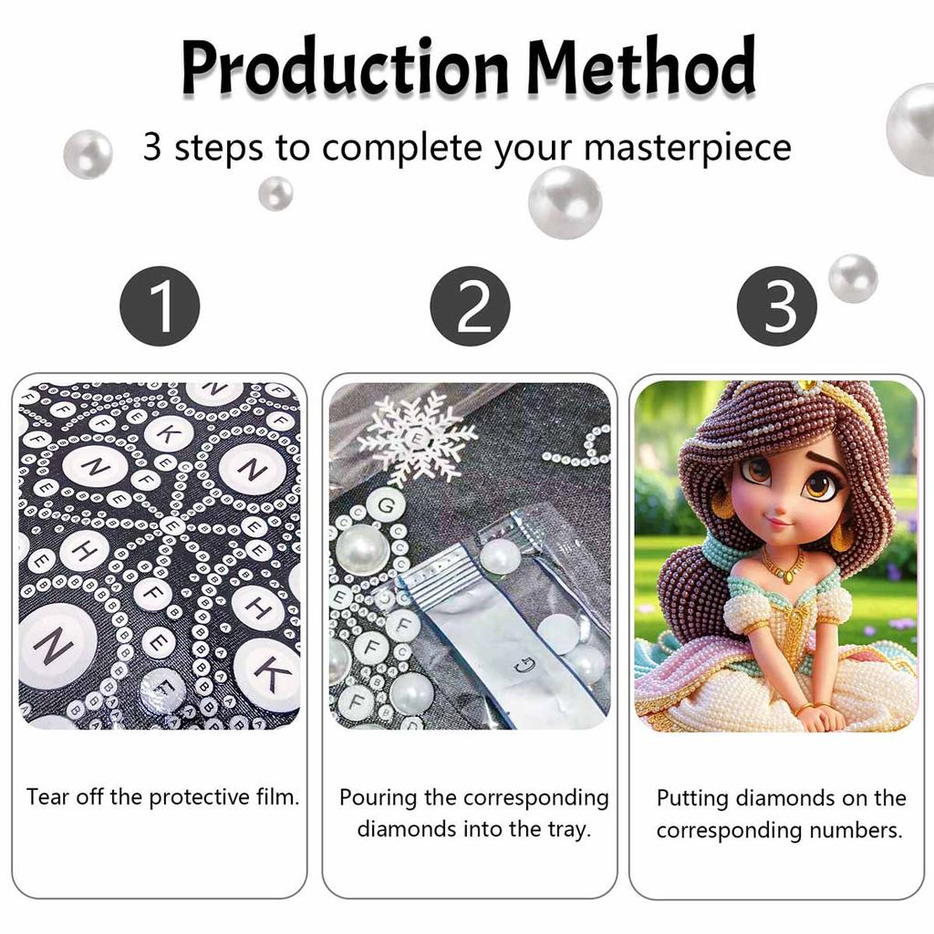 Disney Pearl Painting Handmade Princess Pearl Kit Home Decoration Painting