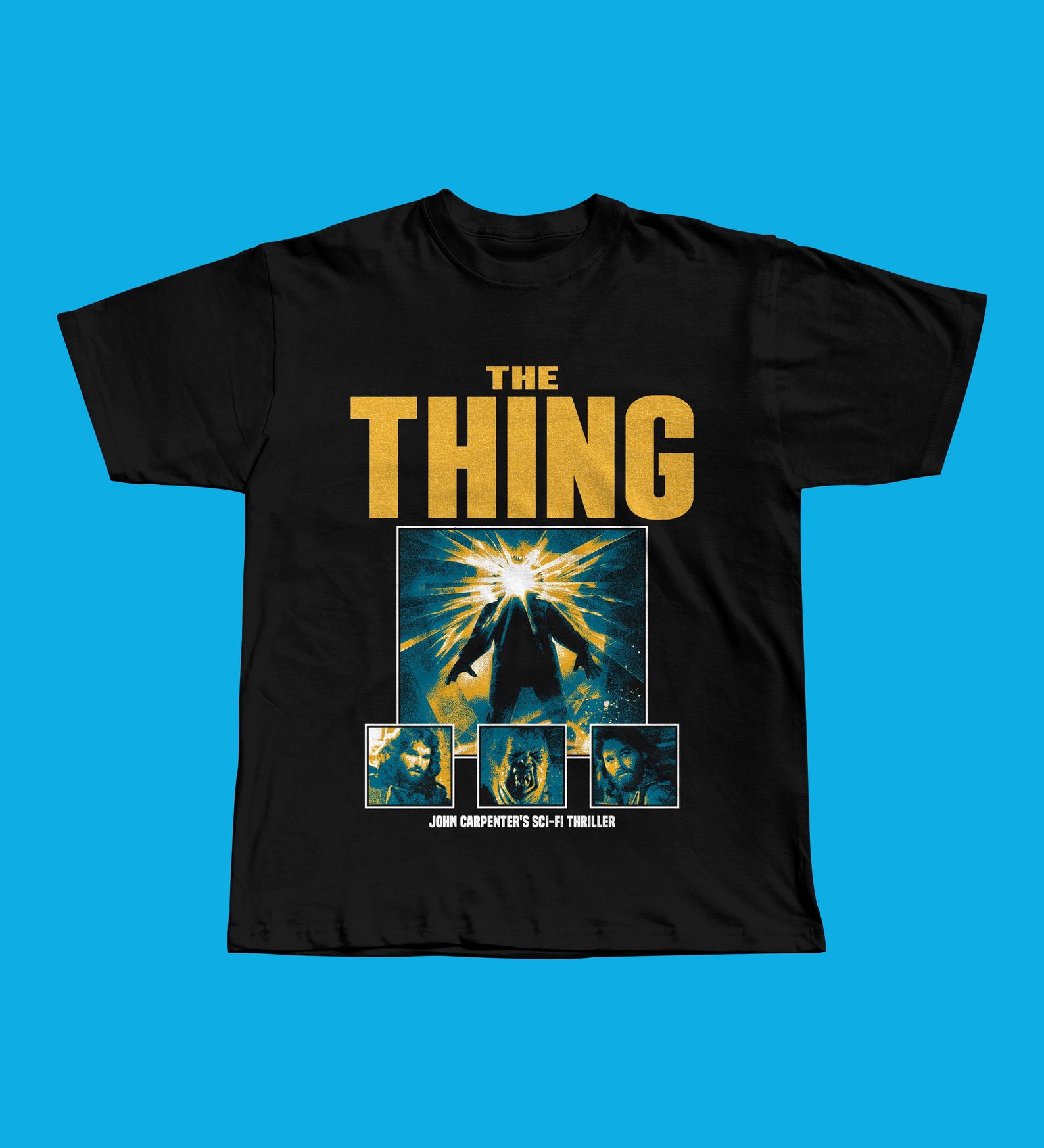 The Thing Sci-Fi Horror T-Shirt, John Carpenter MacReady Antarctic Tee M