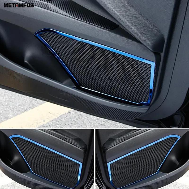 Interior Door Audio Speaker Louspeaker Cover Trim For Toyota Camry 2018-  2024 Stainless Steel Accessories Car Styling