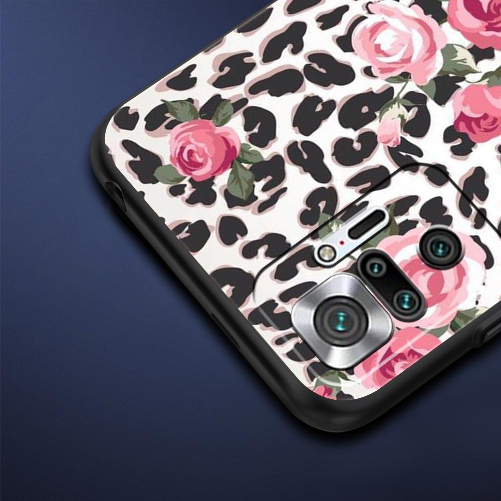 For Redmi 10C Cases Tiger Leopard Print flower Phone Case For Xiaomi Redmi Note 12 11 9S 9 8 10 Pro Plus 7 9T 8T 9C 9A 8A Cover