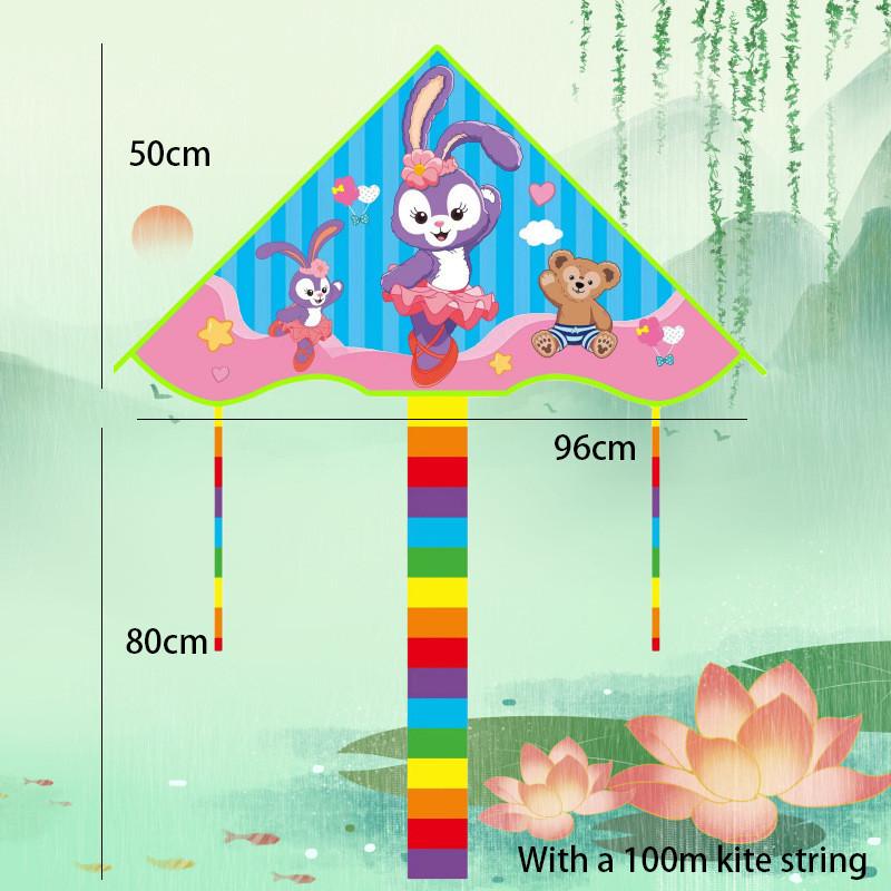 Cute Curved Edge Children s Cartoon Kite Board Kite Factory Direct Fast Shipping Style F