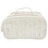 Nitori Double Zipper Cosmetic TW 2117100010841 Bag, White, NG09,