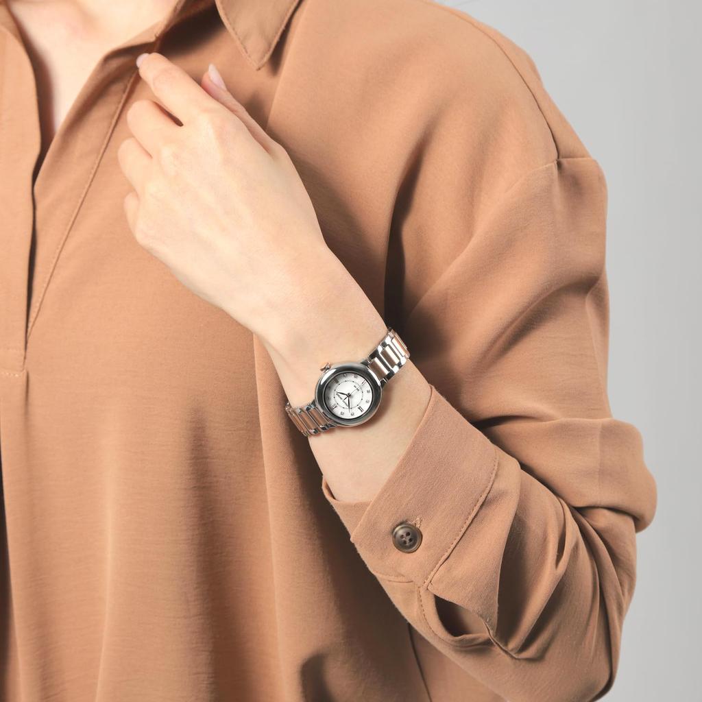 Solar watch for all stainless MOP [Mauro Gerardi] women, steel, dial, MJ070-1