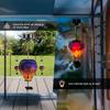 Solar Powered Hot Air Balloon Lantern with Flickering Flame LED Light Outdoor Solar Hot Air Balloon Lights for Yard Patio Decor