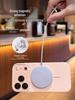 iPhone 17 Pro Max Liquid Silicone Magnetic Phone Case with Ring and Mirror Drop Protection