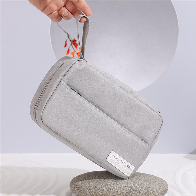 Portable Toiletry Washbag with Hanging Hook Waterproof Women Bathroom Cosmetic Storage Bag Large Capacity Travel Men Makeup Case