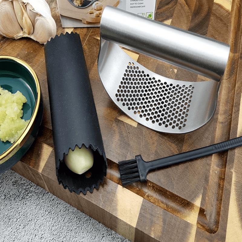 LISM Stainless Steel Ring Garlic Press