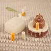 Mini Candle Cute Silicone Mold, Perfect for DIY Birthday Cake Decoration and Gifts