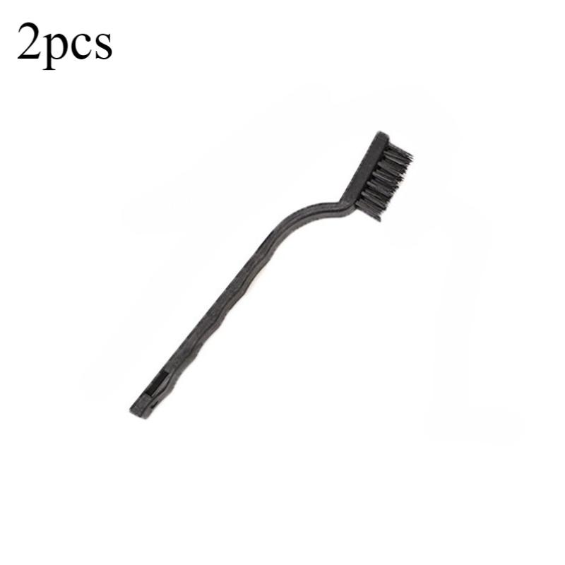 2pcs Stainless Steel Brushes Cleaning Brush for Degreasing Stove Nylon Steel Wire Brush Cleaning Tools Kitchen Accessories