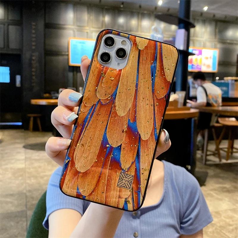 

Розкішний мармуровий силіконовий епоксидний чохол для телефону для iPhone 16 15 14 13 12 11 Pro Max Plus протиударний чохол з блискучим пером із золотою фольгою For iPhone 15Pro Max