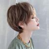 Women’s Short Straight Natural Looking Wig Androgynous Style Voluminous Full Cap Synthetic Wig