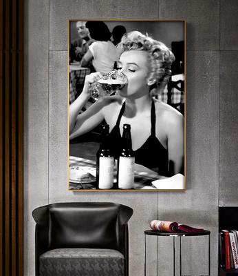 Jornais Retrô Tendência Menina Bar Capa de Revista Estética Impressão de Poster Arte de Parede Fotos Pintura em Tela Sala de Estar Decoração de Casa